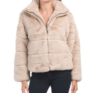 BAILEY 44 Sculpted Faux Fur Bomber Jacket